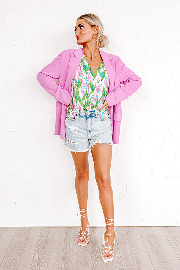 Timeless Beauty Shift Top In Green
