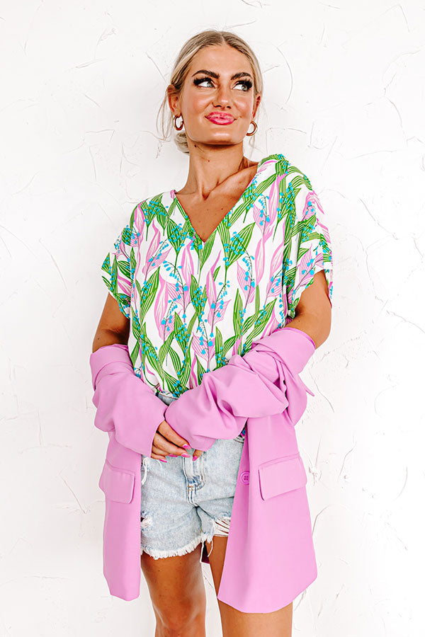Timeless Beauty Shift Top In Green