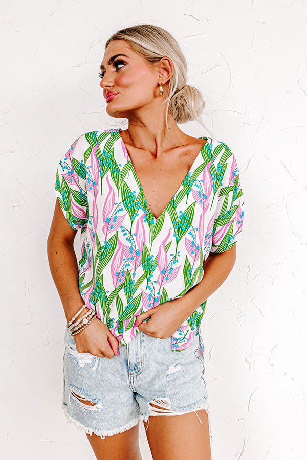 Timeless Beauty Shift Top In Green