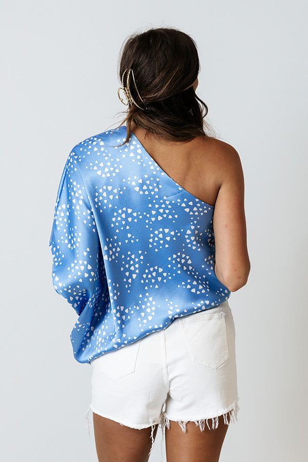 Definitely Dreamy Shift Top In Sky Blue