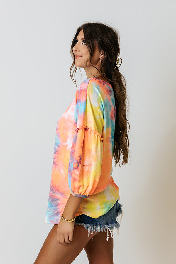 South Beach Party Tie Dye Top