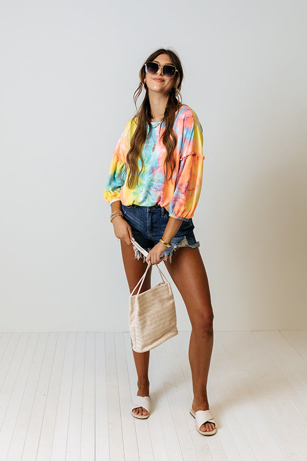 South Beach Party Tie Dye Top