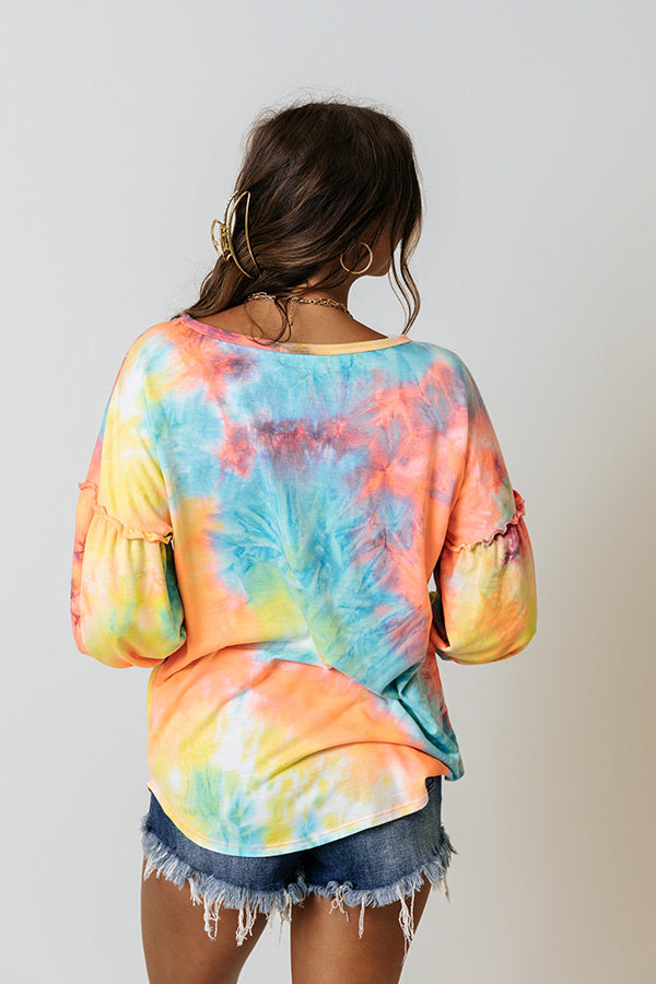 South Beach Party Tie Dye Top