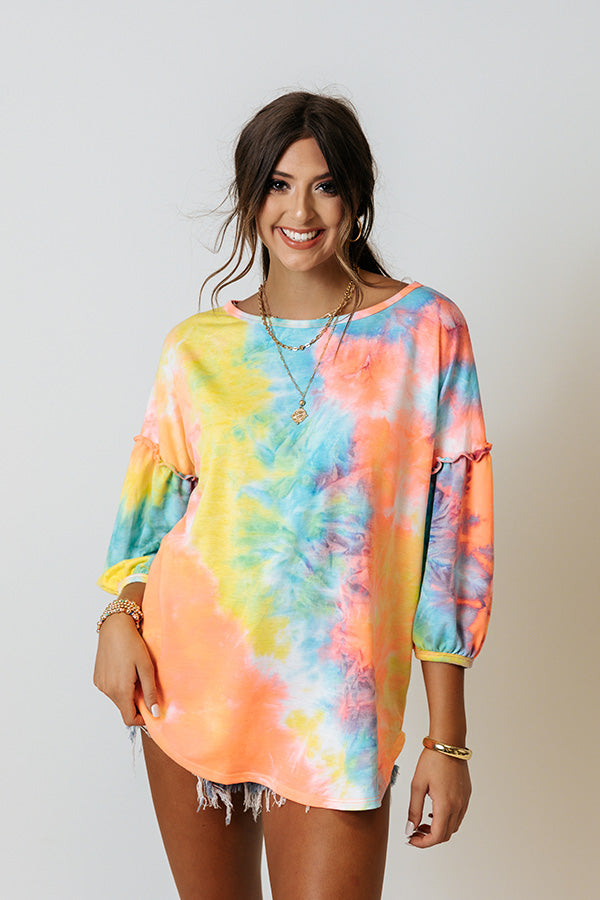 South Beach Party Tie Dye Top
