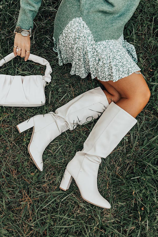 Krafty Faux Leather Boot in Light Stone