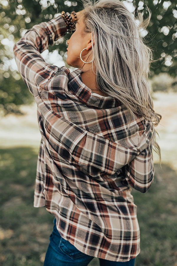 Cabin So Cozy Plaid Top
