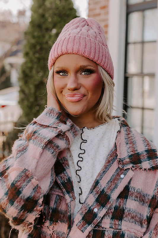 Cozy Debut Beanie In Blush