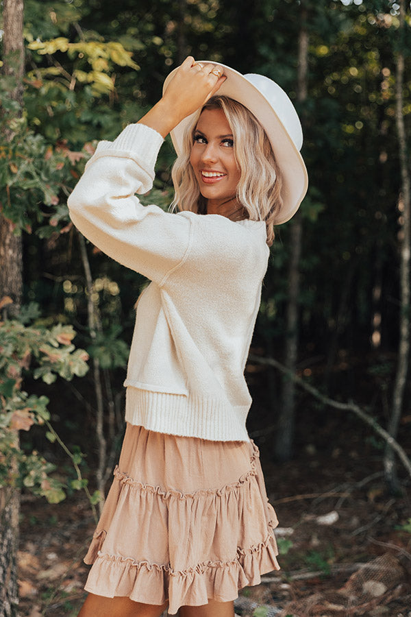 Quaint Cottage Sweater In Ivory