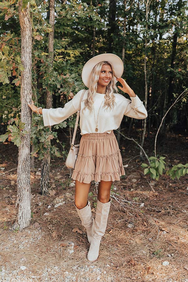 Quaint Cottage Sweater In Ivory