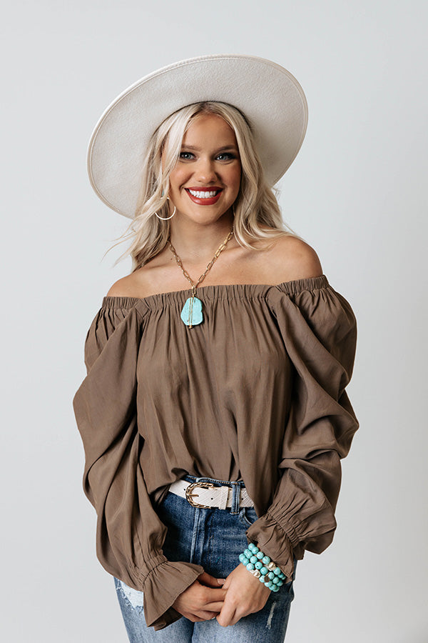 Signature Move Shift Top In Mocha