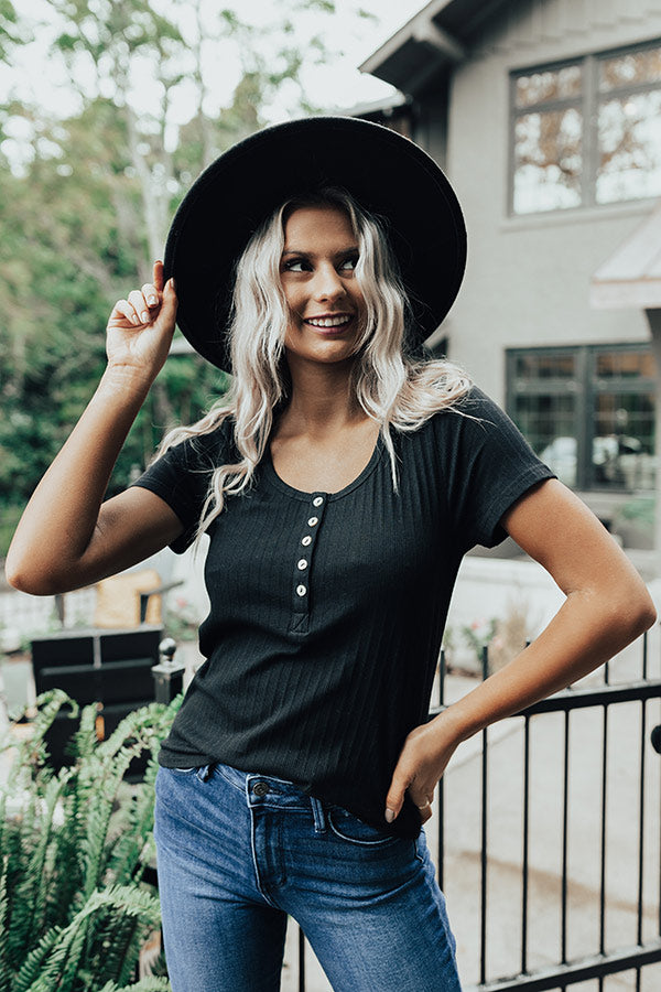 Impressive Touch Top In Black