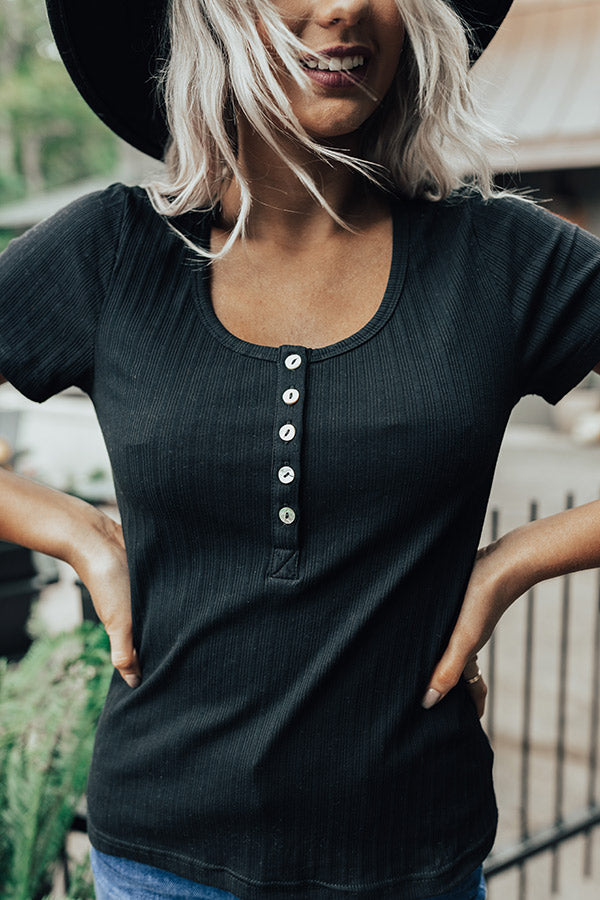 Impressive Touch Top In Black