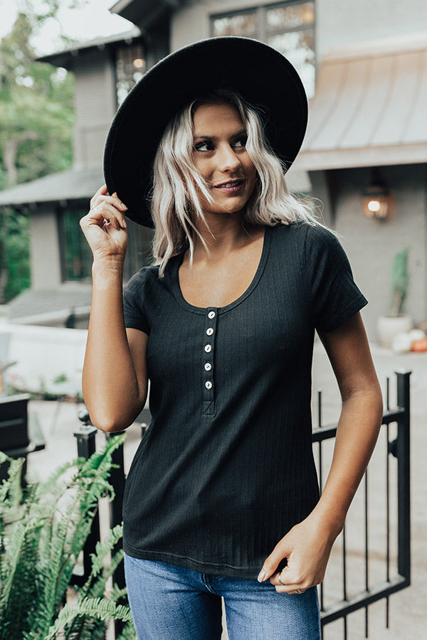 Impressive Touch Top In Black