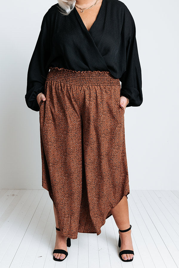 Good Dream Leopard Pants In Cinnamon Curves