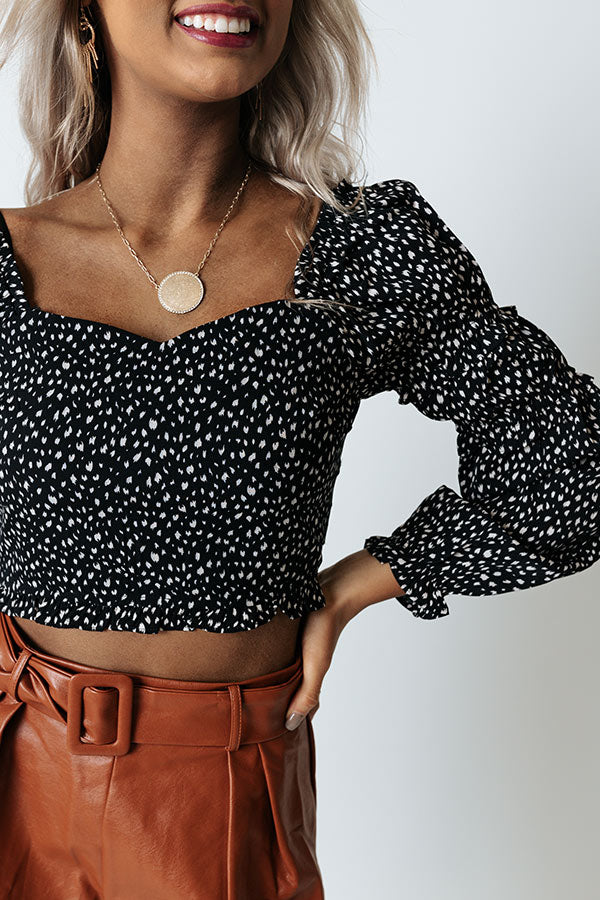 Just A Call Away Crop Top