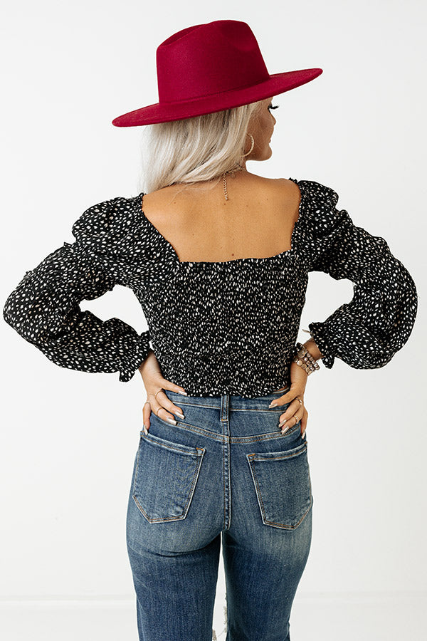 Just A Call Away Crop Top