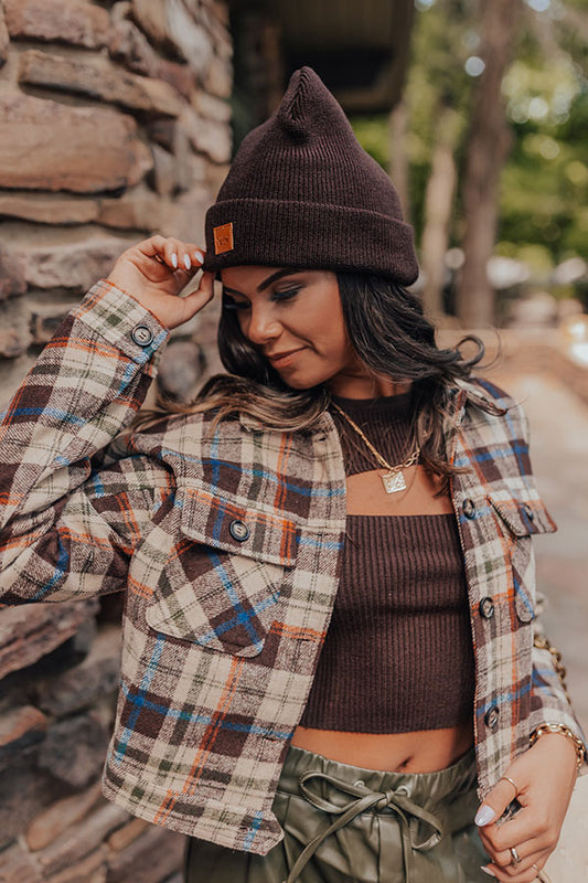 Sundown Chill Beanie In Espresso