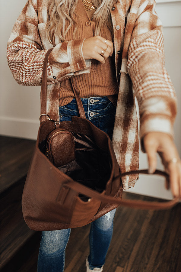 Bucket List Faux Leather Tote