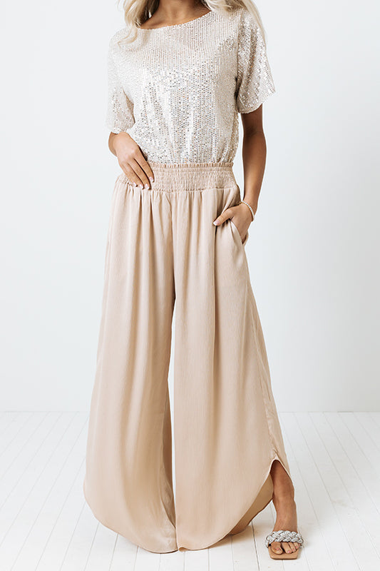 The Barrett High Waist Pants In Champagne