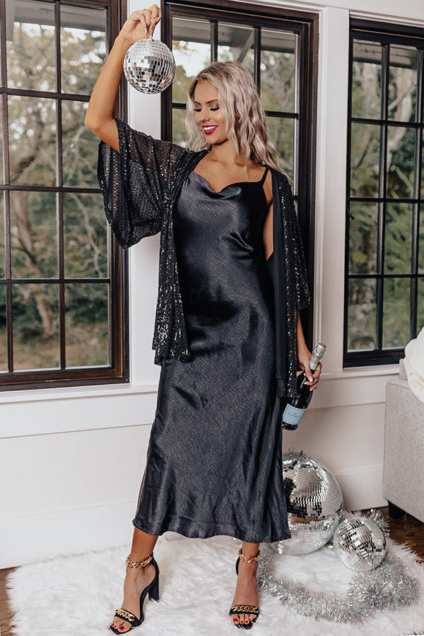 Seems Like Love Satin Maxi