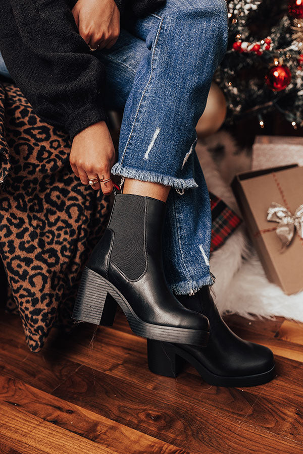 The Striker Faux Leather Bootie