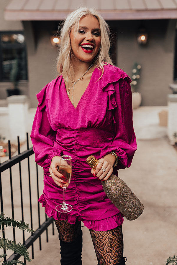 Concert Kisses Ruched Dress