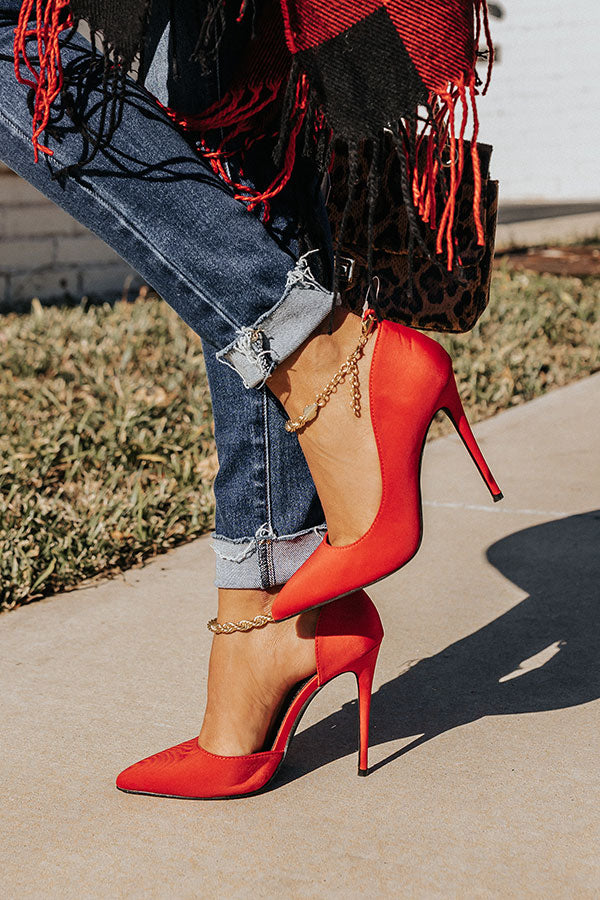 The Priya Heel In Red