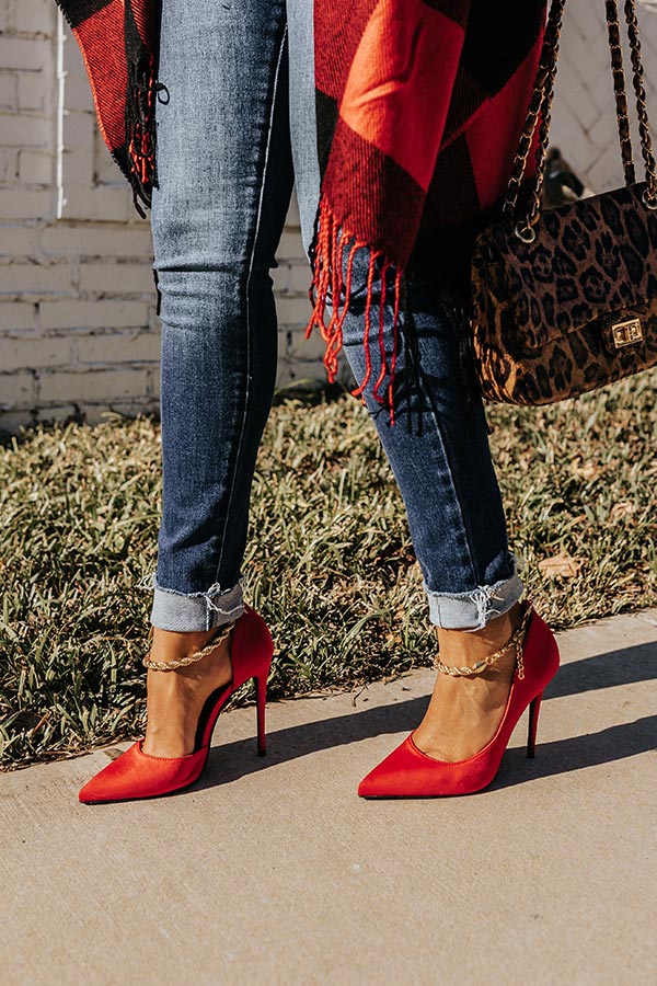The Priya Heel In Red