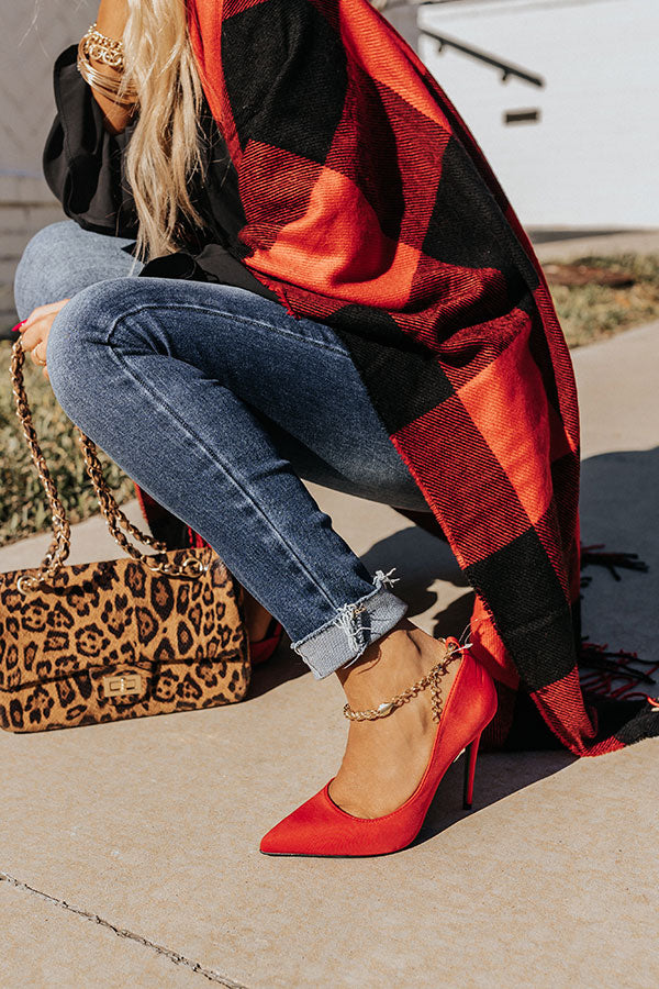 The Priya Heel In Red
