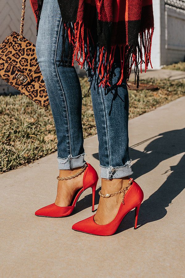 The Priya Heel In Red