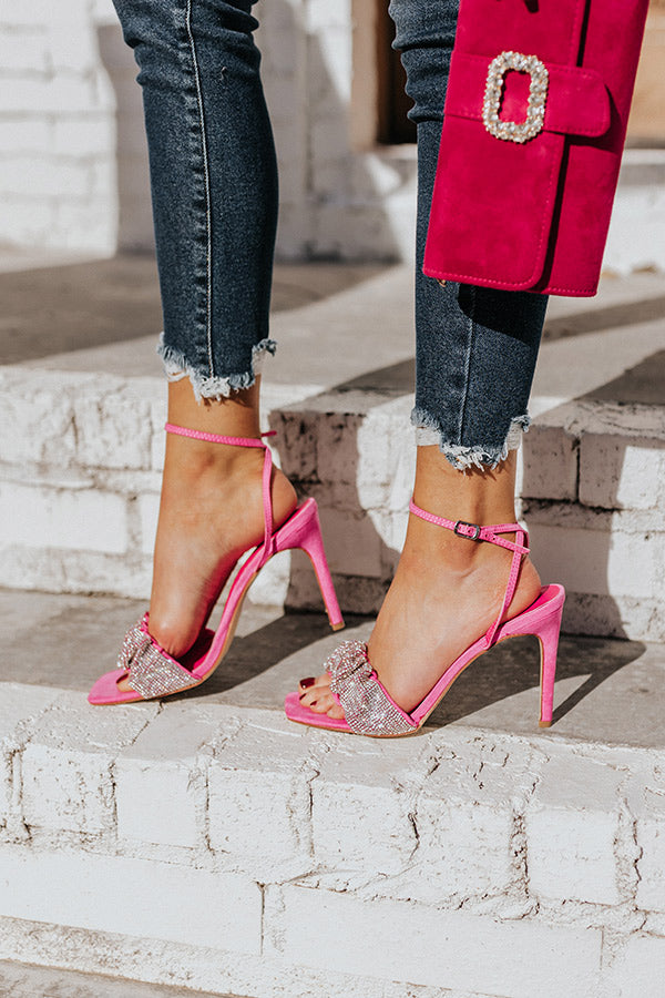 The Ashlea Rhinestone Heel In Pink