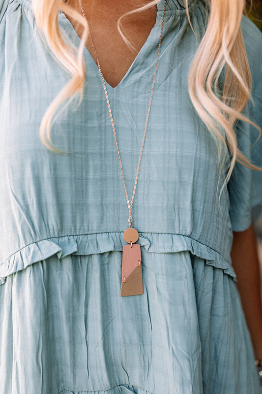 This Must Be The Place Necklace In Latte