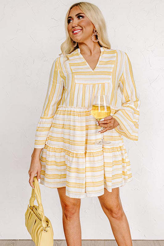 Florida Bound Shift Dress In Marigold