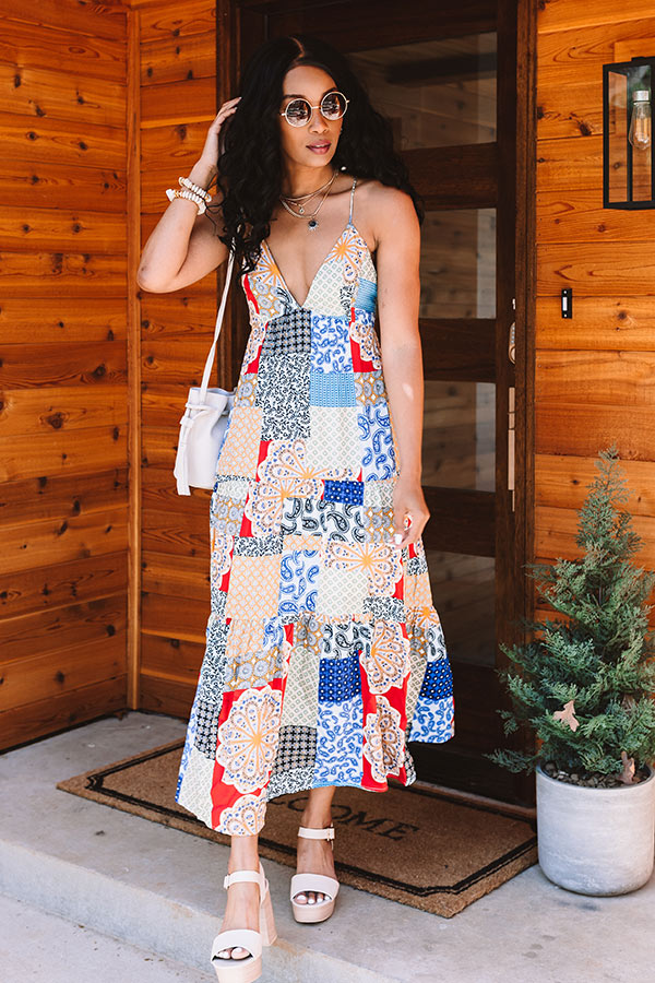 Upswing Colorblock Maxi In Blue – Impressions Outlet Upswing Colorblock Maxi In Blue – Impressions Outlet