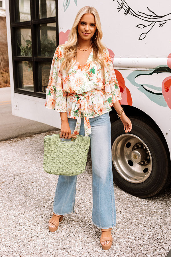 Flirty And Sweet Floral Top