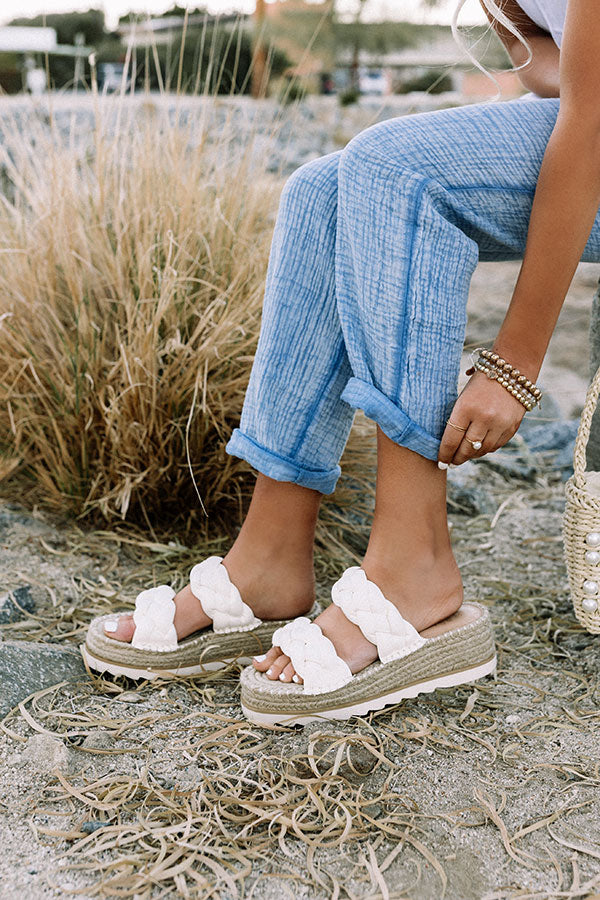 The Caspin Faux Leather Espadrille