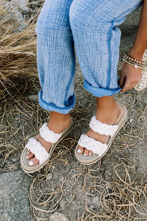 The Caspin Faux Leather Espadrille