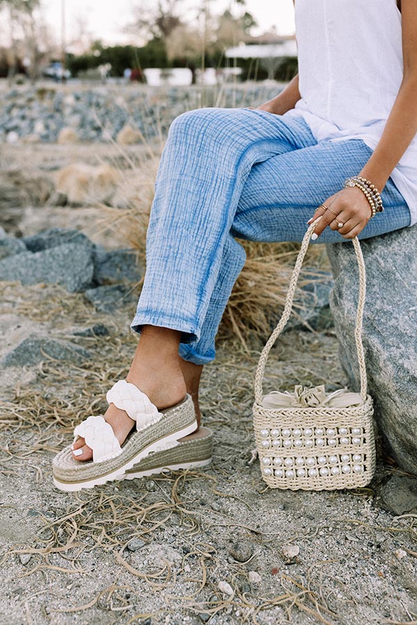 The Caspin Faux Leather Espadrille