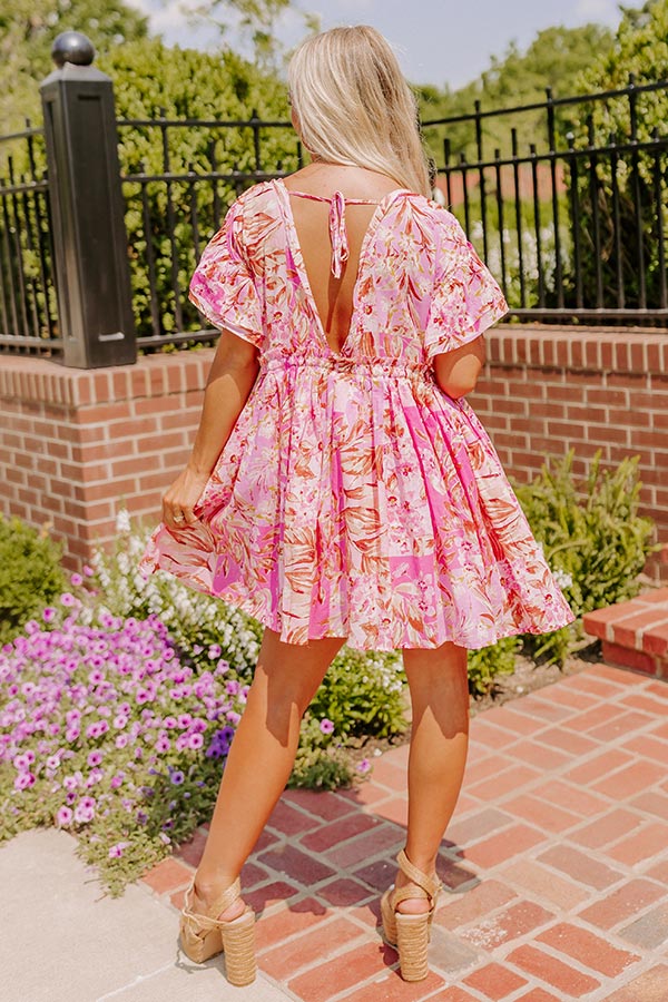 Summer Fun Floral Dress M / pink Summer Fun Floral Dress M / pink