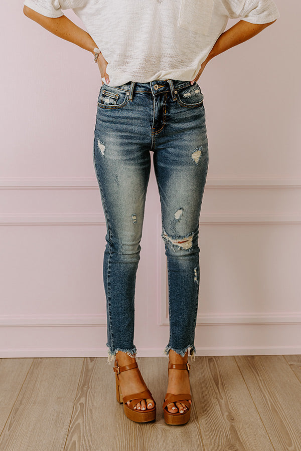 The Lovett High Waist Distressed Ankle Skinny