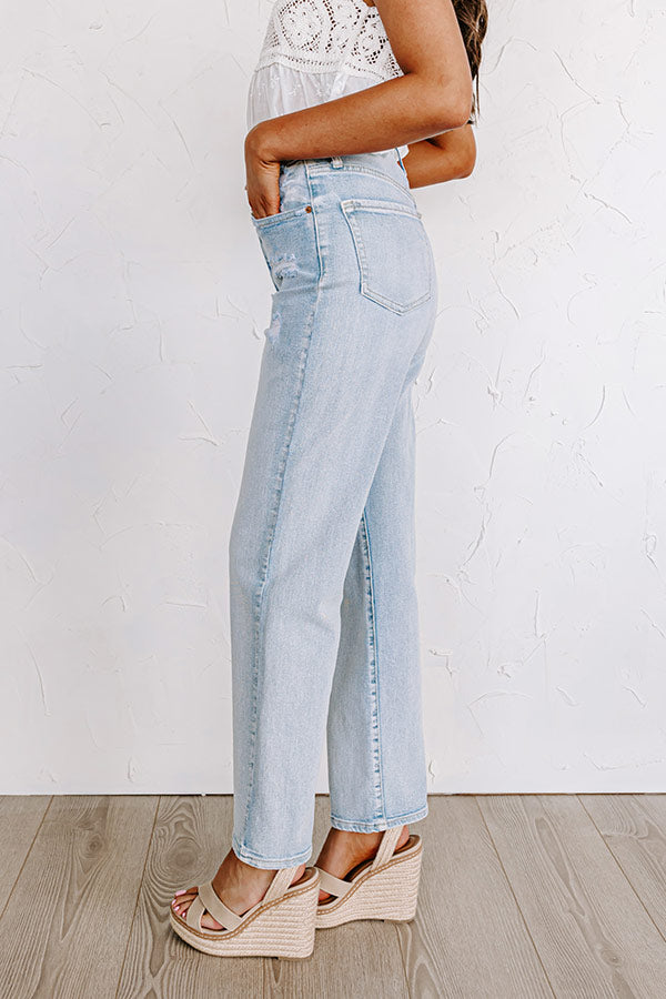 The Caylynn High Waist Distressed Jean