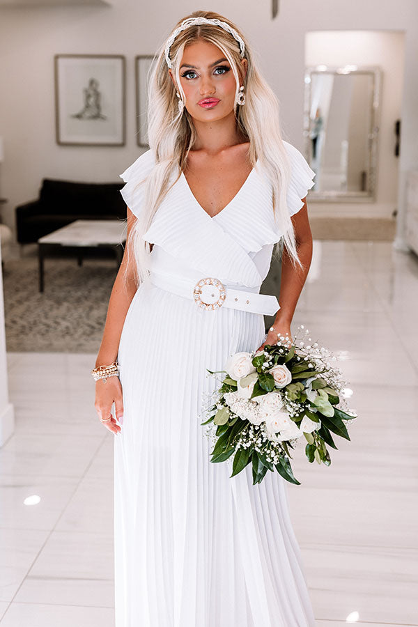 Marital Bliss Pleated Maxi