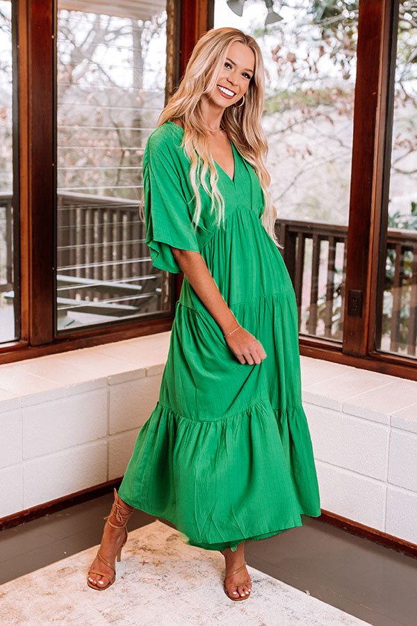 Sunshine Horizon Maxi In Kelly Green