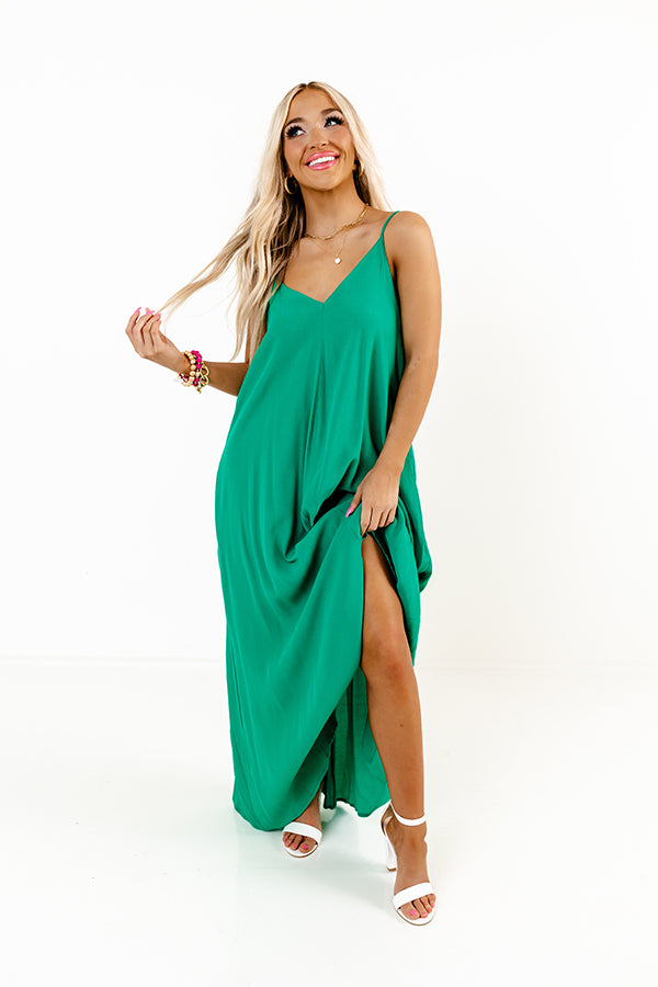 Easy On Me Maxi In Green