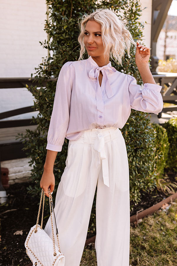 Spring Fling Shift Top In Lavender