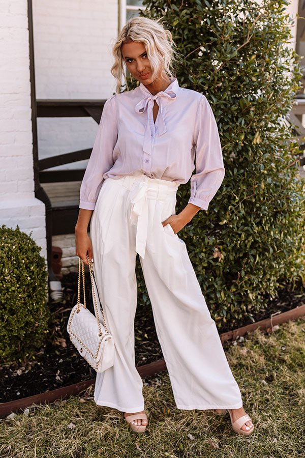 Spring Fling Shift Top In Lavender