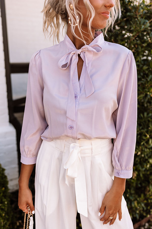 Spring Fling Shift Top In Lavender