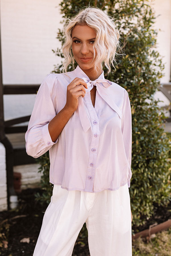 Spring Fling Shift Top In Lavender