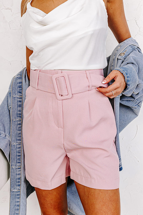 Pastries In Paris High Waist Shorts