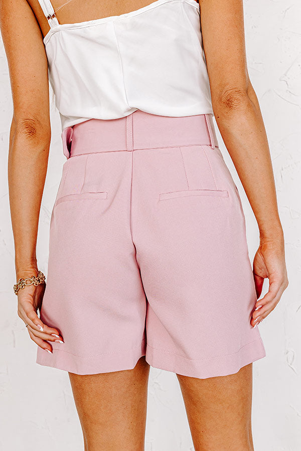 Pastries In Paris High Waist Shorts